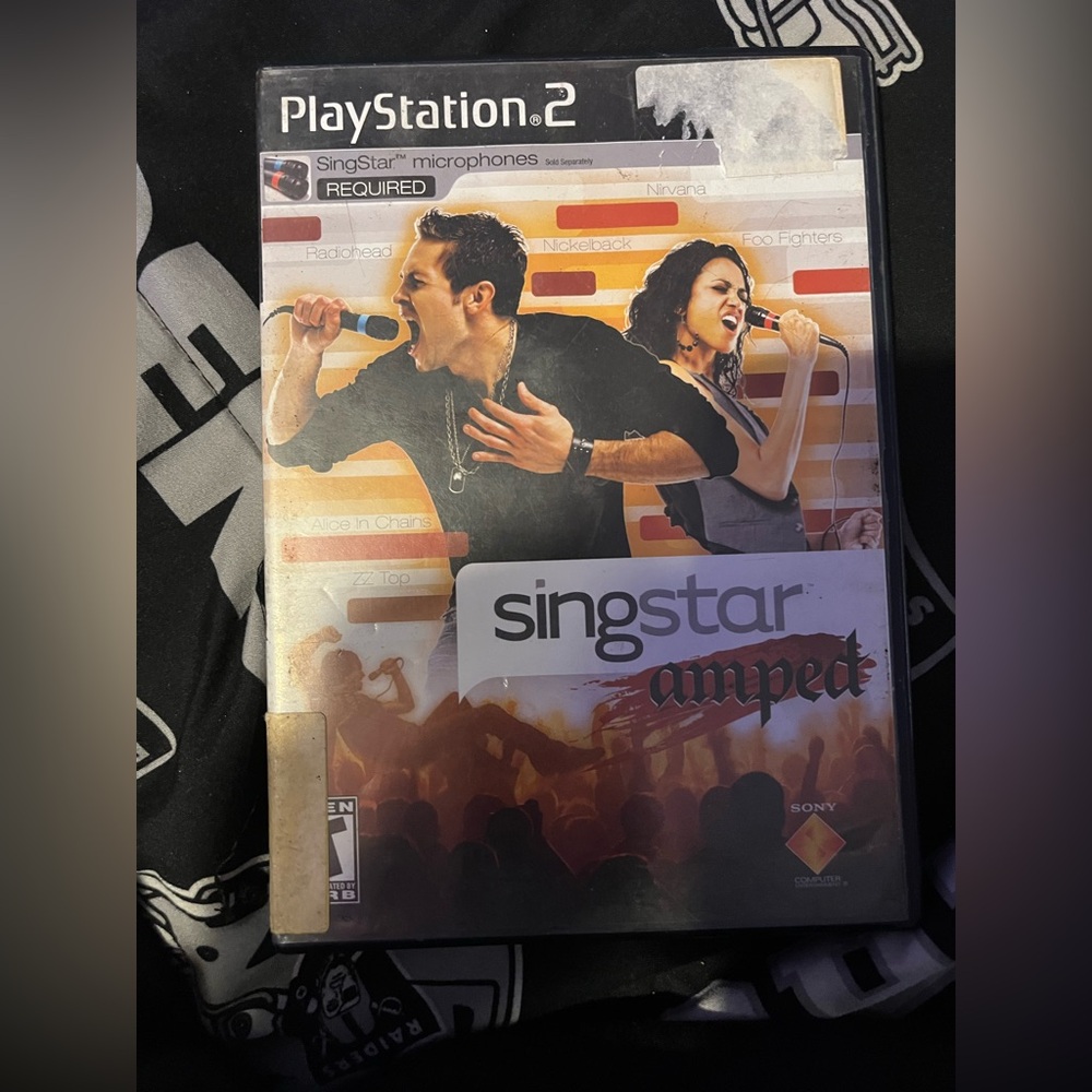 PS2- sing star amped CIB
